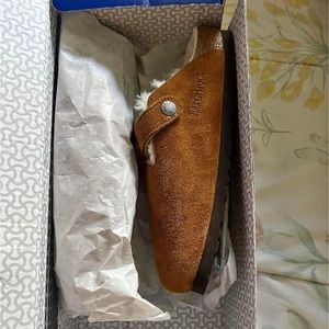 Boston Shearling Birkenstock "Mink"